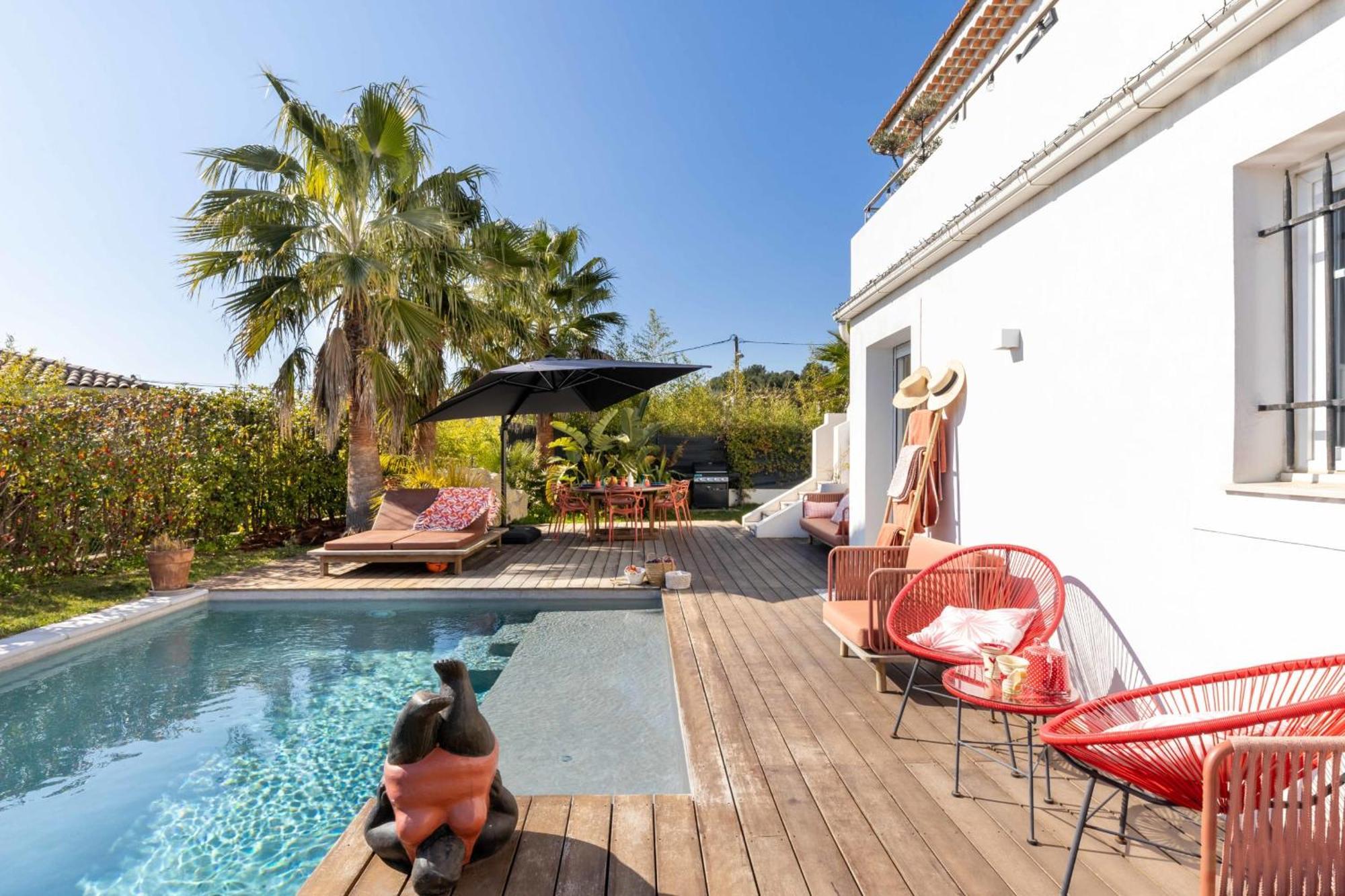 2 Private With Pool And Garden Sea View Holiday home